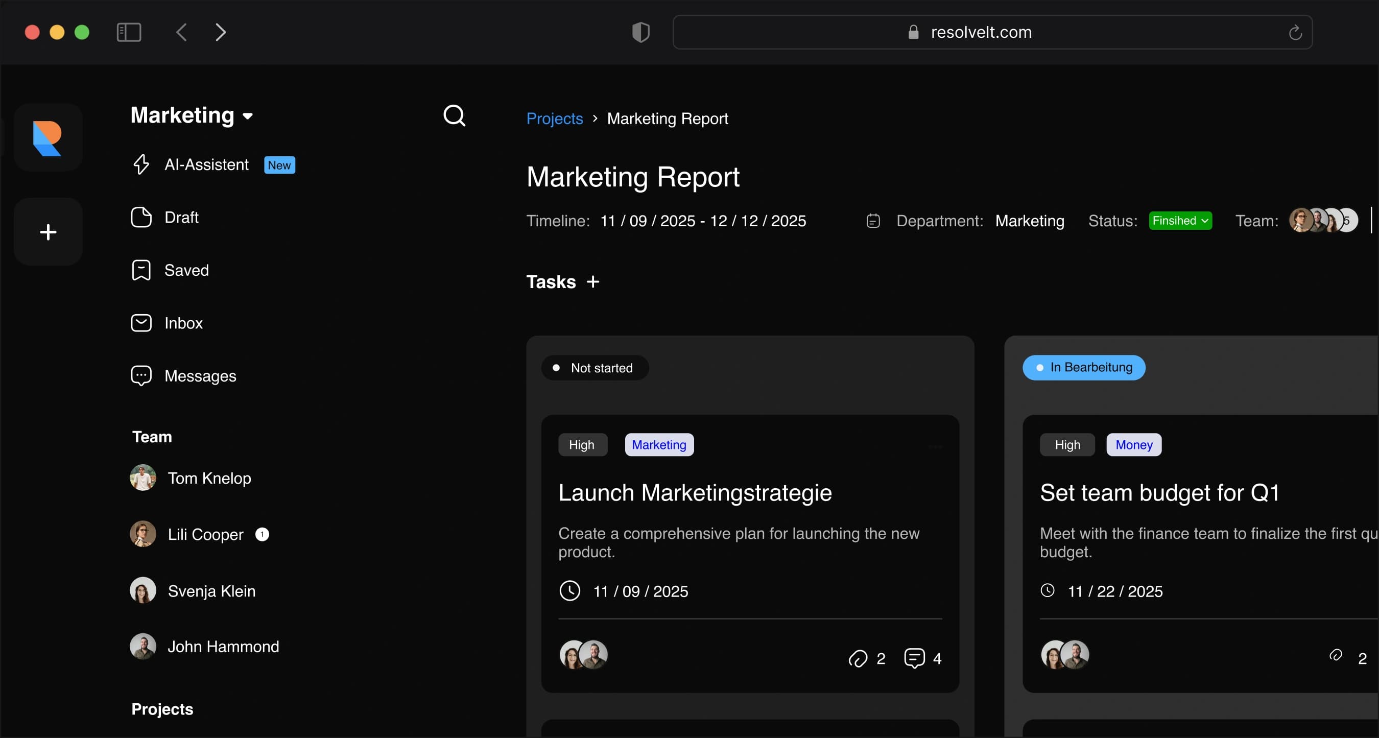 dashboard dark
